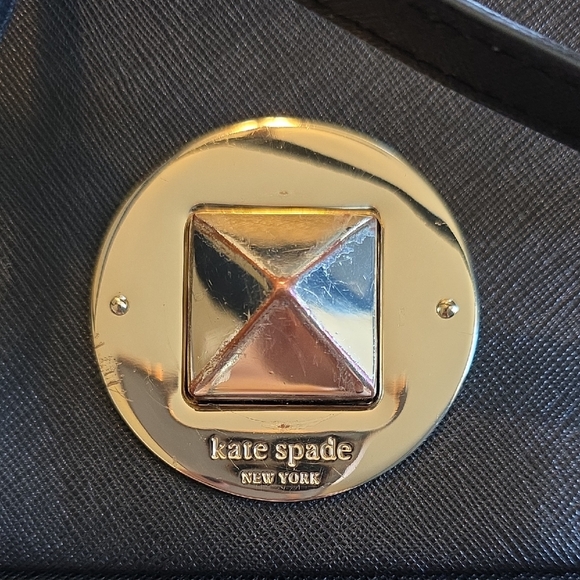 kate spade Newbury Lane Black Crossbody Wallet with Gold Accent Hardware - Picture 2 of 7